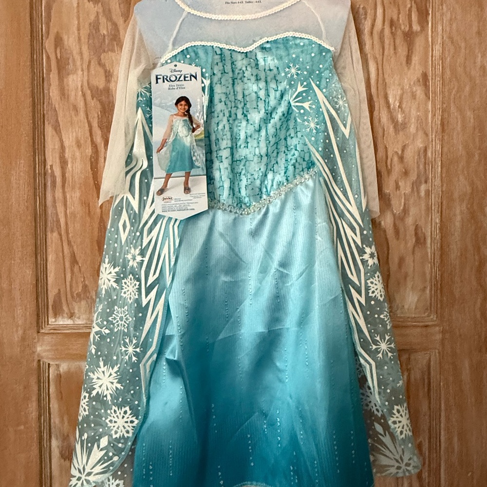 Disney Frozen Elsa Blue Dress with Snowflake Design